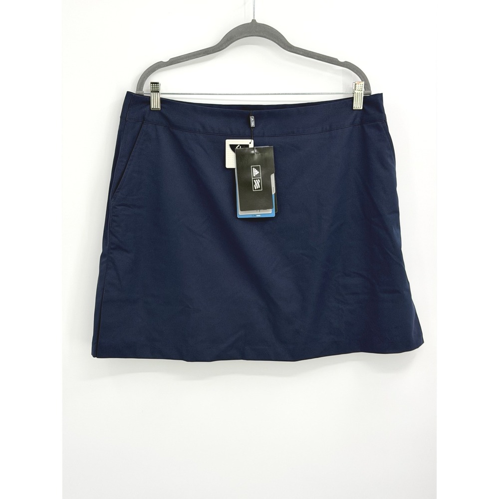 Adidas ClimaCool Golf Skort Navy Blue Athletic Skirt Built-in Shorts Size 16 NWT